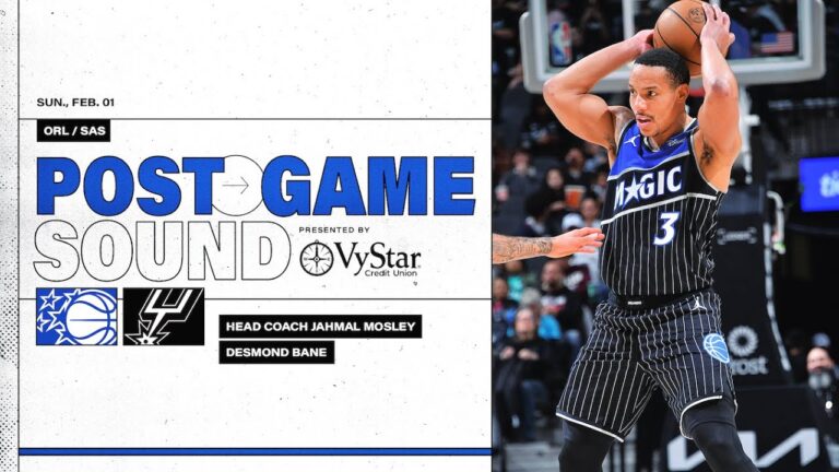 Postgame Sound: Orlando Magic Vs. San Antonio Spurs Coach Mose & Desmond Bane