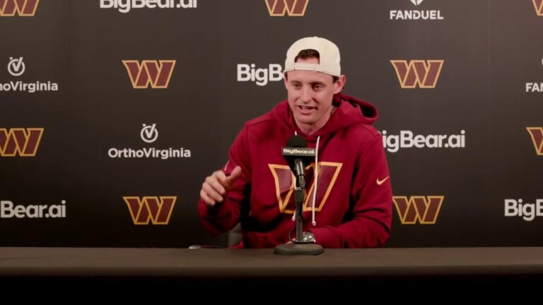LIVE: P Tress Way Speaks to the Media After Signing a Contract Extension Washington Commanders