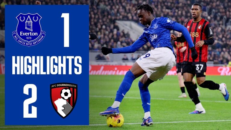 EVERTON 1-2 BOURNEMOUTH Premier League highlights