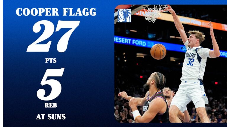 Cooper Flagg (27 PTS 5 REB) at Phoenix Suns February 10, 2026