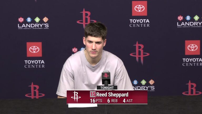 Press Conference by Reed Sheppard vs Clippers