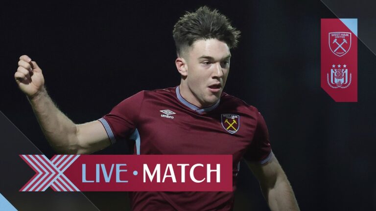 LIVE: West Ham U21 v Anderlecht U21 Premier League 2