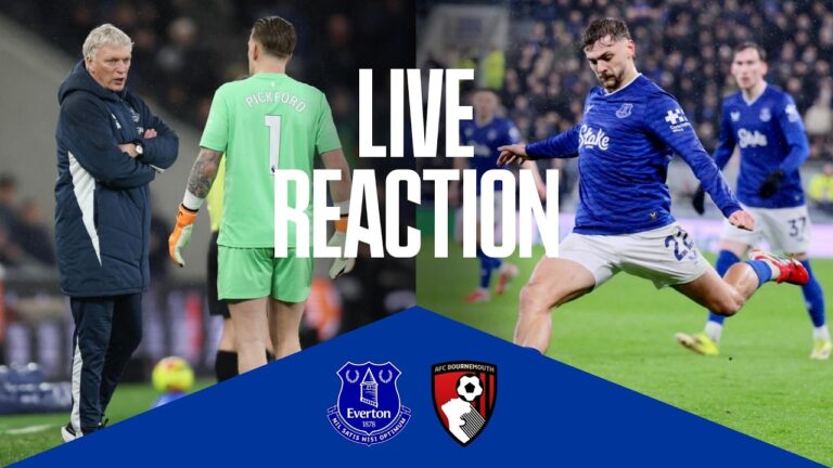 EVERTON 1-2 BOURNEMOUTH Live post-match manager reaction