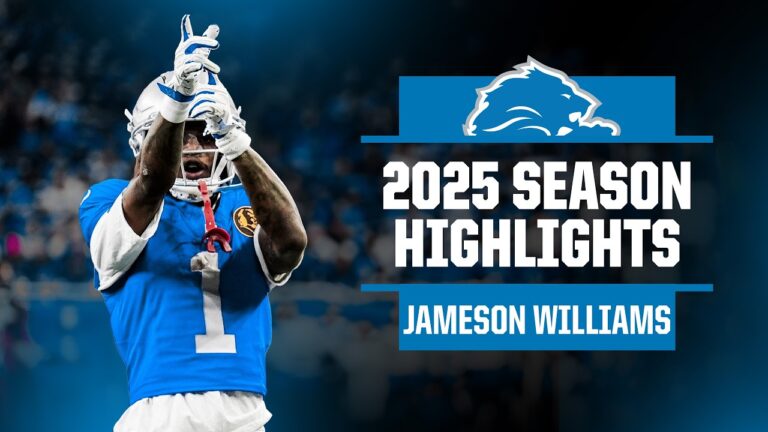 Jameson Williams 2025 season highlights Detroit Lions Highlights