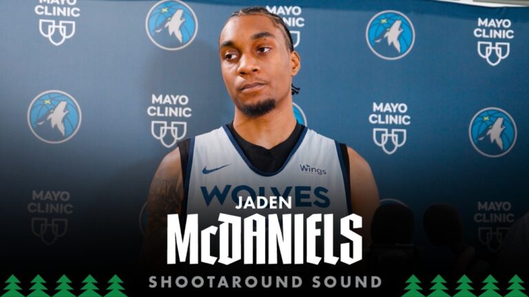 Its Time To Go Chase A Championship. Jaden McDaniels Shootaround Sound 02.11.26