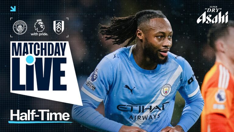 MATCHDAY LIVE! HAALAND SCORES, CITY CRUISING AT HALF TIME! Man City 3-0 Fulham Premier League