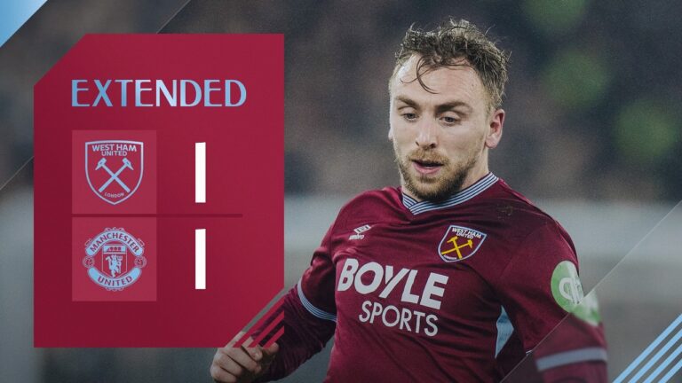 Frustrating Home Draw! West Ham 1-1 Man United Premier League Extended Highlights