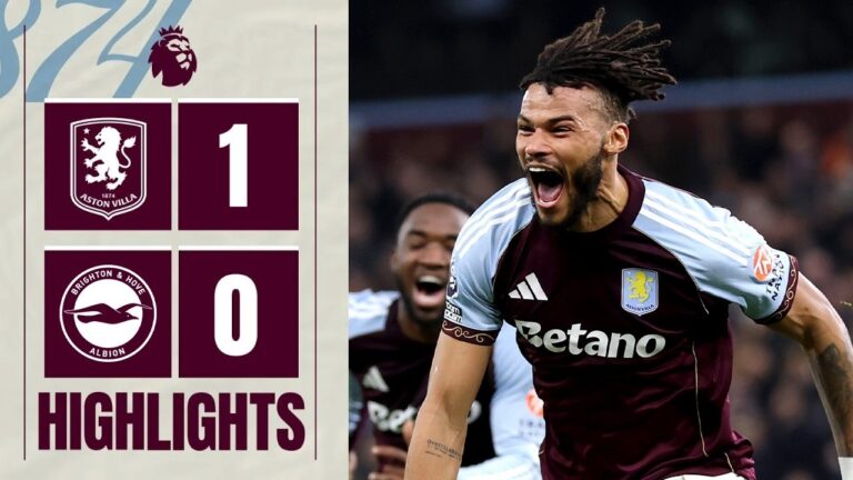 Late DRAMA at Villa Park Aston Villa 1-0 Brighton Premier League Highlights