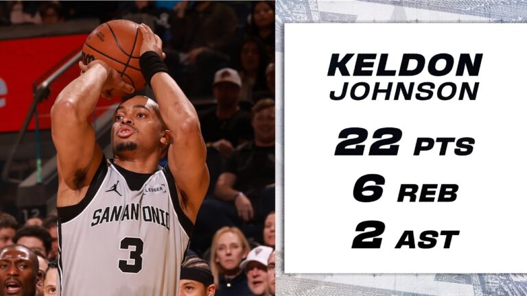 Keldon Johnson Sparks Big Second Half to Lift Spurs Over Warriors