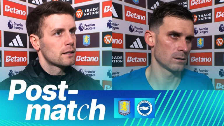 POST-MATCH Hurzeler And Gross Aston Villa v Brighton