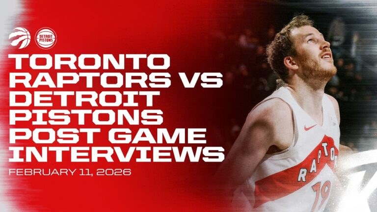 Toronto Raptors Full Media Availability Post Game vs. Pistons February 11, 2026