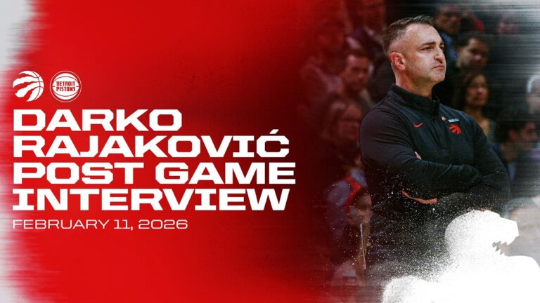 Darko Rajakovic Post Game vs. Pistons February 11, 2026