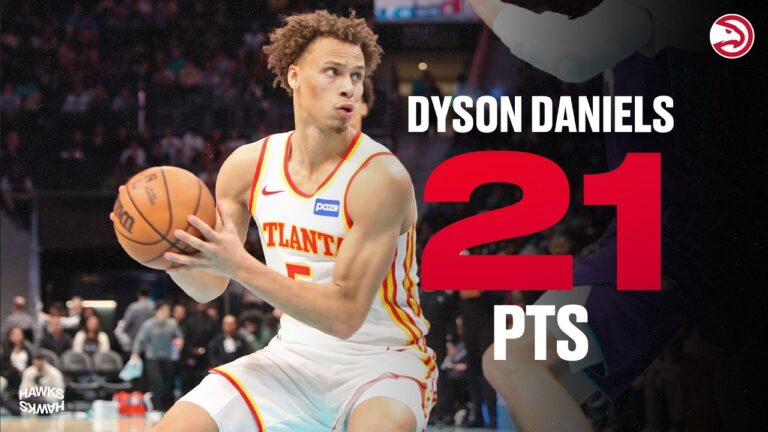 Dyson Daniels scores 21 points for Hawks vs. Hornets