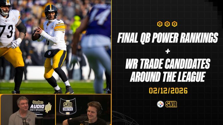 Final QB Power Rankings WR Trade Candidates Around NFL SNR Drive (Feb.12) Pittsburgh Steelers