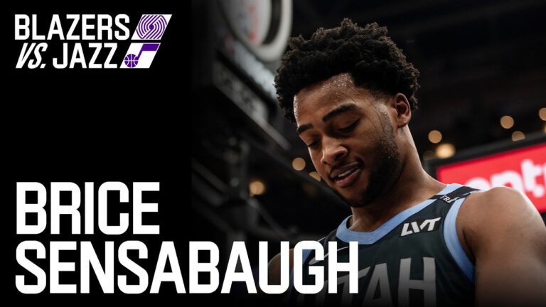 BRICE SENSABAUGH GOES FOR 28 vs PORTLAND UTAH JAZZ