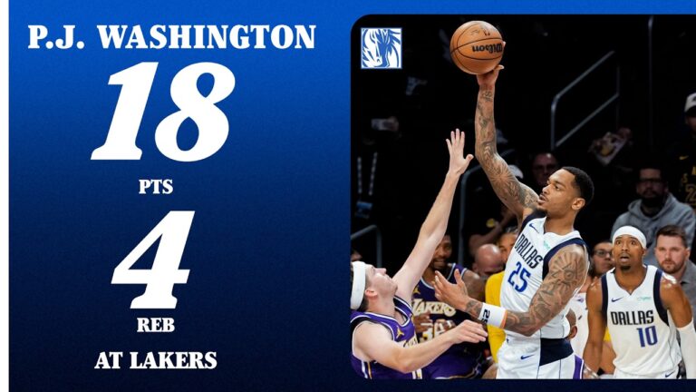 P.J. Washington (18 PTS 4 REB) at Los Angeles Lakers February 12, 2026