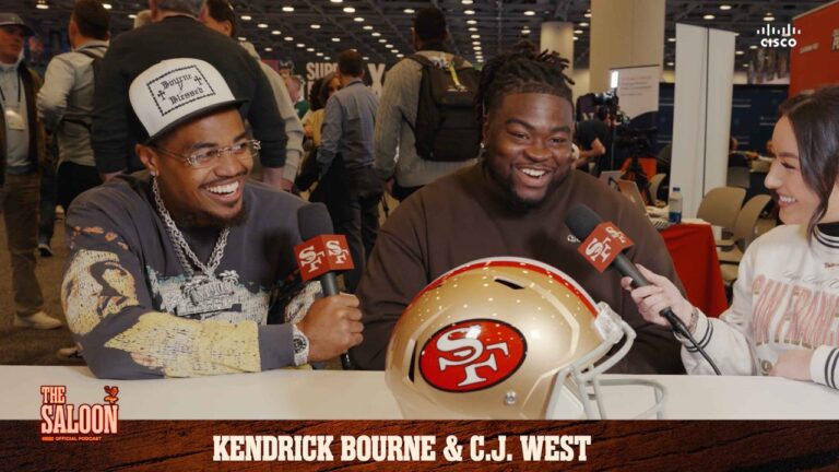 Kendrick Bourne & C.J. West Share Favorite 2025 Memories on Super Bowl LX Radio Row 49ers