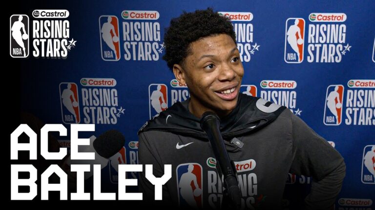 Ace Bailey RISING STARS Media Availability UTAH JAZZ