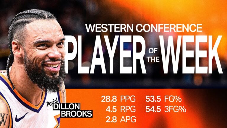 Dillon Brooks named Western Conference Player of the Week Phoenix Suns