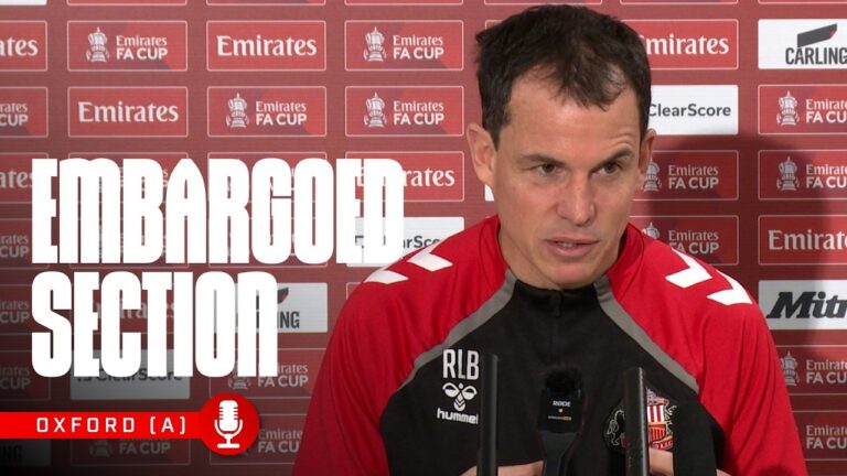 Oxford United Press Conference Embargoed Section