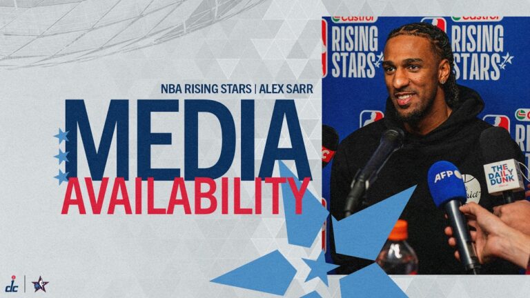 NBA Rising Stars Media Availability: Alex Sarr