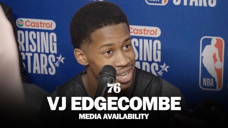 NBA Rising Stars Media Availability VJ Edgecombe 02.13.26