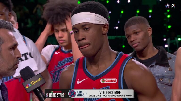 VJ Edgecombe Is The 2026 Castrol Rising Stars MVP