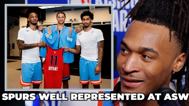 Stephon Castle on Having Spurs Well Represented at All-Star Weekend