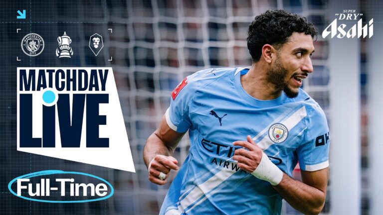 MATCHDAY LIVE! GUEHI&39S FIRST GOAL HELPS CITY PROGRESS TO FA CUP 5TH ROUND! Man City 2-0 Salford