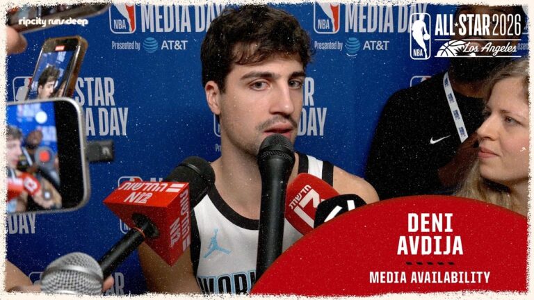 Deni Avdija Media Availability 2026 All-Star Weekend Portland Trail Blazers February 14, 2026