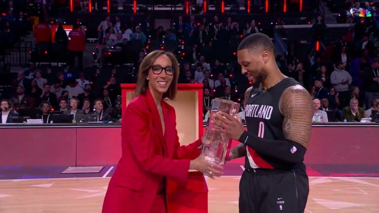 Damian Lillard 3-Point Contest Winning Interview Portland Trail Blazers February 14, 2026