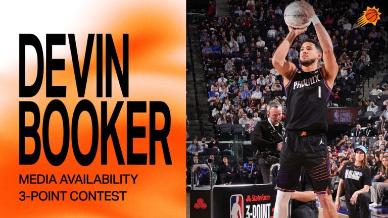 Devin Booker 3-Point Contest Media Availability Phoenix Suns