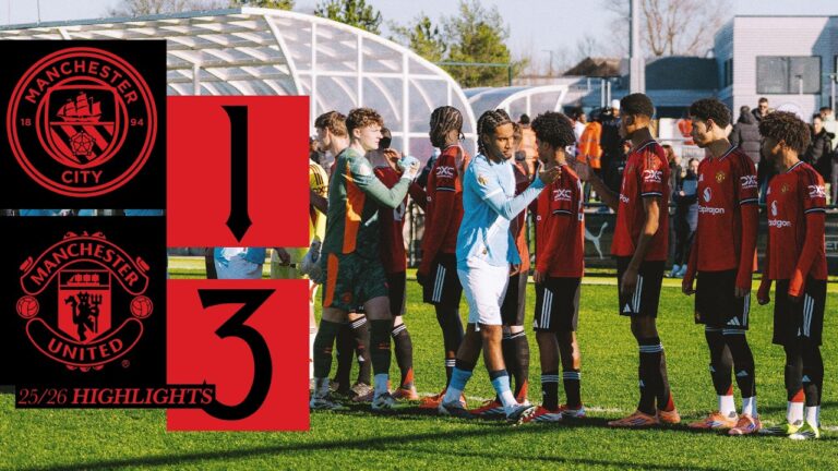 Derby Day Victory! Man City v Man Utd U18s Highlights The Academy