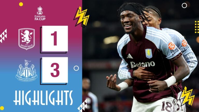 Aston Villa v Newcastle United FA Cup Fourth Round HIGHLIGHTS