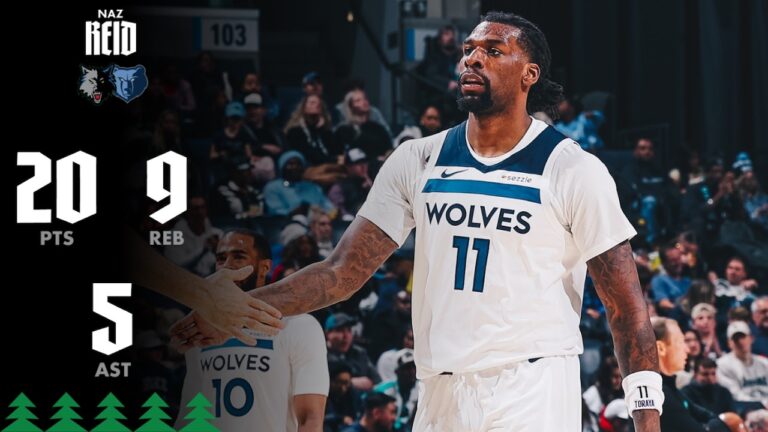 Naz Reid Scores EFFICIENT 20 Points Against Grizzlies 01.31.26