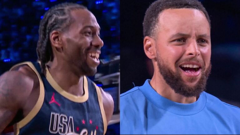 Kawhi SCORES 15 STRAIGHT PTS World vs USA Stripes 2026 NBA All-Star Game