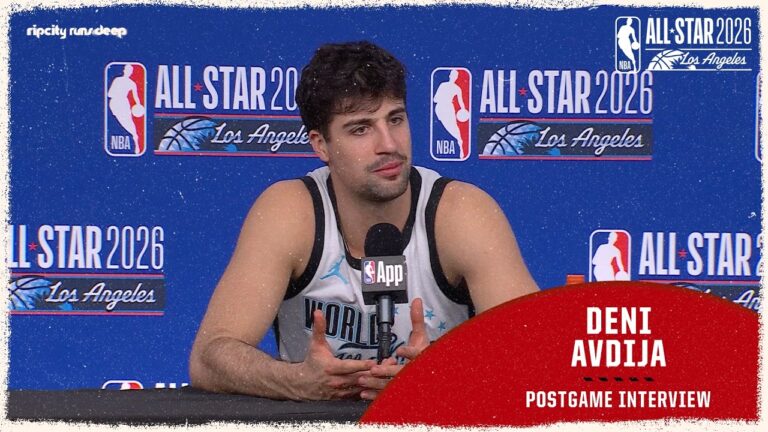 Deni Avdija NBA All-Star Postgame Interview Team World February 15, 2026