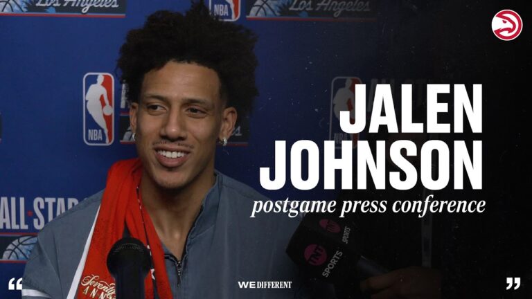 Jalen Johnson NBA All-Star Game Press Conference