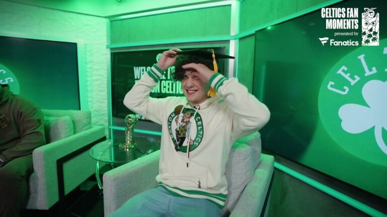 Celtics surprise superfan Jaiden with the memory of a lifetime before his graduation Fan Moments