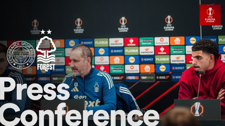 Vítor Pereira & Morgan Gibbs-White Press Conference Fenerbahçe v Forest UEFA Europa League
