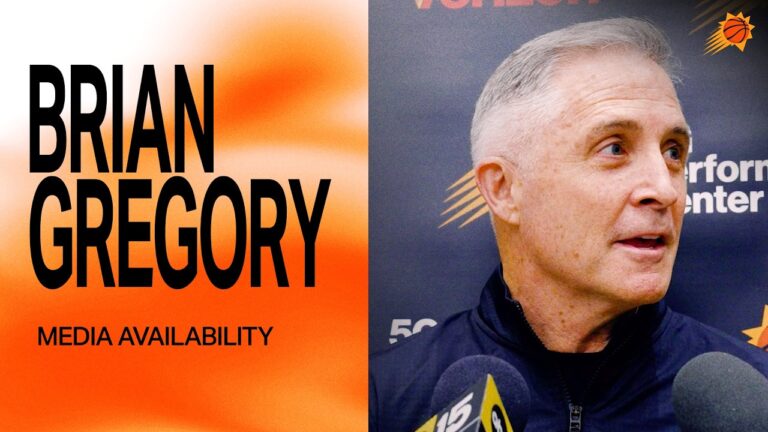 General Manager Brian Gregory Media Availability Phoenix Suns