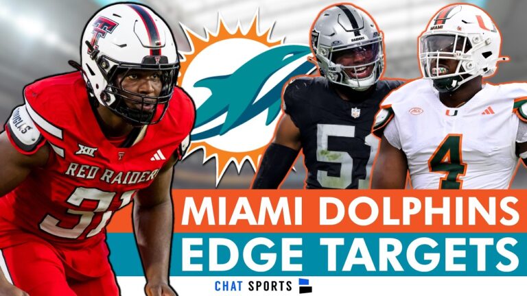 Dolphins Rumors: Miami Dolphins EDGE Targets In NFL Draft & NFL Free Agency To Replace Bradley Chubb