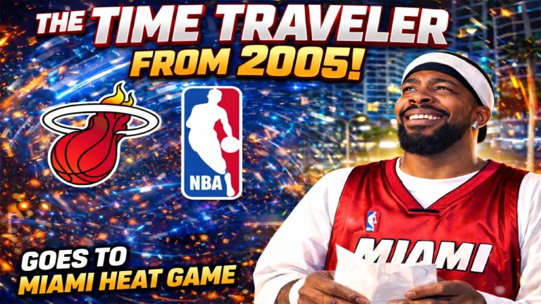 The Time Traveler From 2005 Meets The ’06 Champions At A HEAT Game