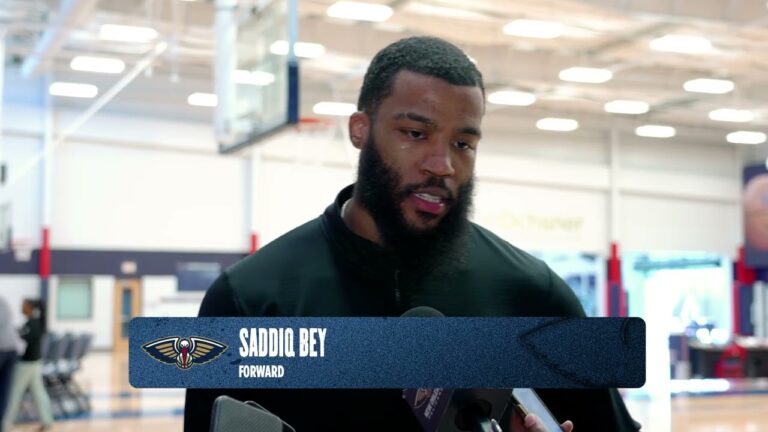 Saddiq Bey on goals for remainder of the season, Dejounte Murray Pelicans Practice 2 19 26