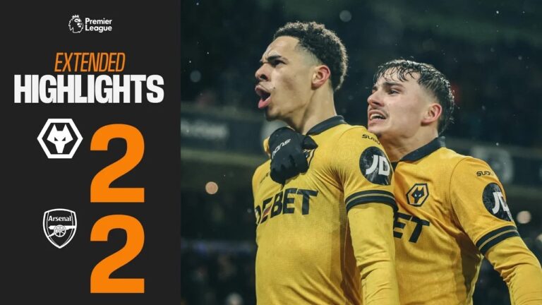 LATE drama at Molineux Wolves 2-2 Arsenal Extended Highlights