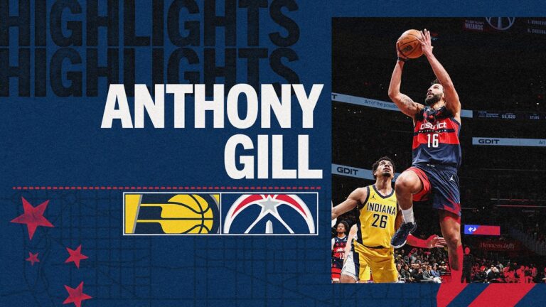 Highlights: Anthony Gill Scores 13 Points vs. Indiana Pacers 02.19.26