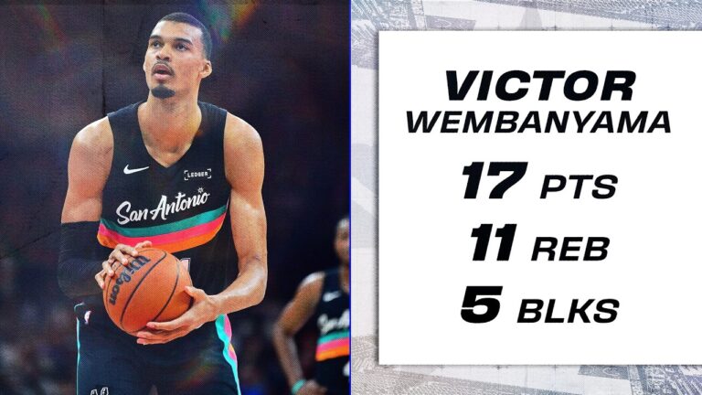 Victor Wembanyama Stuffs the Stat Sheet in Win vs. Phoenix – 17 PTS, 11 REB, 5 BLK, 4 AST