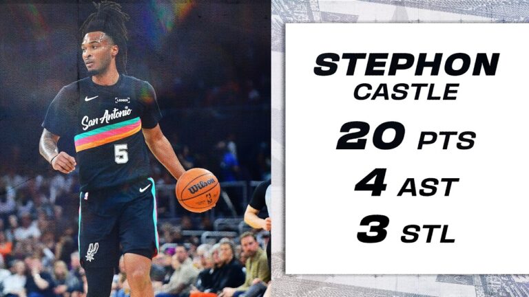 Stephon Castle Does a Little Bit of Everything in Win vs. Phoenix – 20 PTS, 4 AST, 3 STL, 2 REB