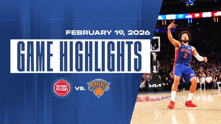 Pistons Sweep Season Series vs. New York Knicks Game Highlights 2.19.26