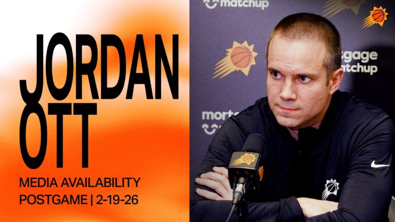 Head Coach Jordan Ott Postgame Media Availability Phoenix Suns 2-19-26